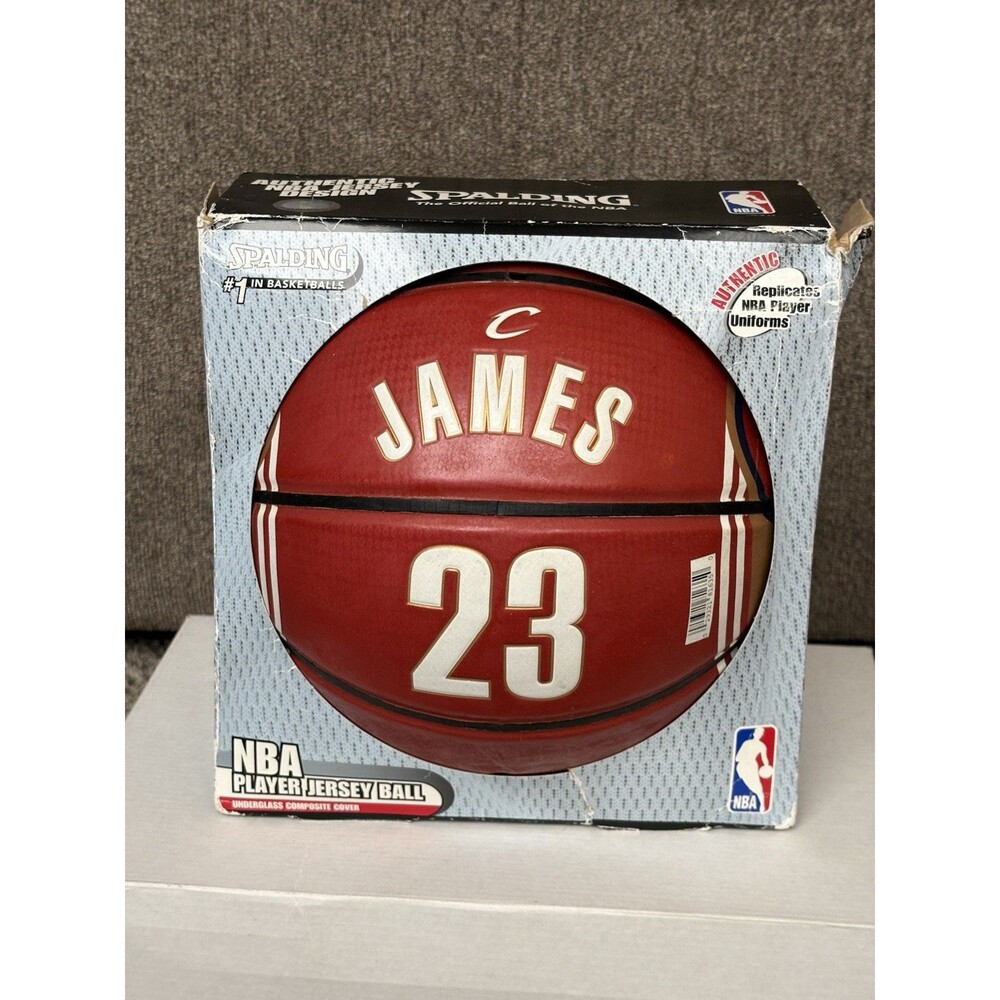 LEBRON JAMES 2004 SECOND YEAR SPALDING NBA BASKETBALL FULL SIZE BRAND NEW